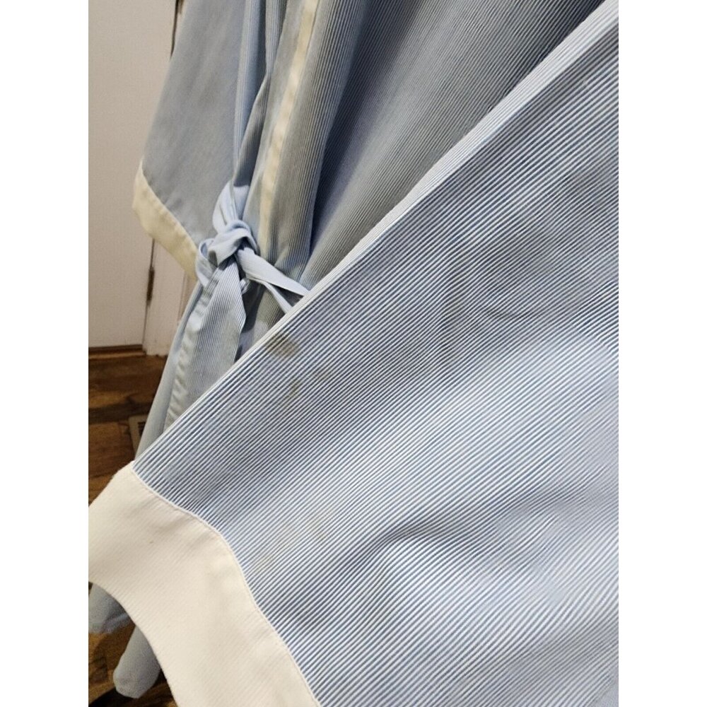 Vintage Bill Blass Gingham Cotton Belted Robe Housecoat One Size Kimono Style - Picture 3 of 7